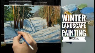 Mastering Winter Beauty: Impressionist Oil Painting Tutorial for Stunning Landscapes