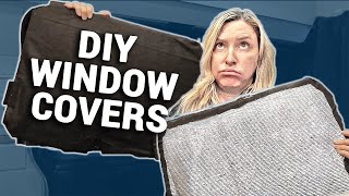 How to Make Blackout Van Window Covers// Travel Snacks