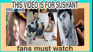 Sushant Singh Rajput Paintings by his fans