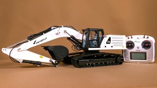 RC HYDRAULIC EXCAVATOR AMEWI G101H UNBOXING, TEST!! SCALE 1/16, FULL METAL, 9,1 KG WEIGHT