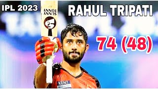 SRH vs PUNJAB | RAHUL TRIPATHI 74(48) | IPL 2023 HIGHLIGHT