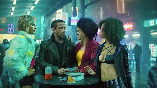 Blade Runner 2049 K meets street prostitutes. Chinatown cyberpunk