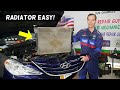 HOW TO REPLACE RADIATOR ON HYUNDAI, RADIATOR REMOVAL REPLACEMENT