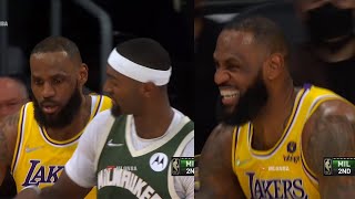LeBron Pushed Bobby, Bobby Hit Him Back And LBJ Just Laughed