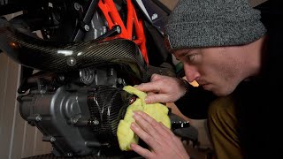 My favorite products to clean my KTM 690 SMC R