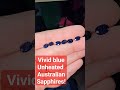 vivid blue australian sapphires unheated untreated sapphire ovalcut gemshopping