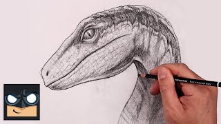 How To Draw Blue Raptor | Jurassic World