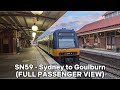 Sydney to Goulburn by Train - FULL PASSENGER VIEW