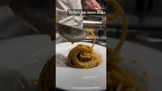 Art of plating the spaghetti pasta #pasta#michelin #meatlovers