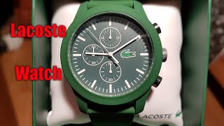 Lacoste Watch Unboxing - Lacoste Watch 12.12 LC.201.0822 Chronograph Green - Haul - Whats Inside