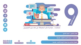 السؤال السادس من تمرينات الوحدة الأولى-هندسة في كتاب الرياضيات للصف التاسع