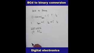 BCD to binary conversion