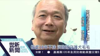 世新新聞 相處18年不捨 消防隊守護犬毛毛