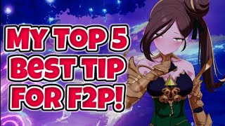 My Top 5 Best Tips for F2P's! [Eversoul]