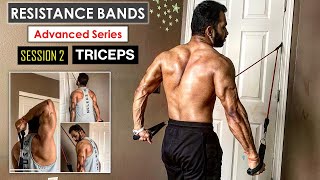 Resistance Band Triceps Workout at Home | Advanced Series | Session 2
