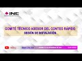 Sesión de instalación del Comité Técnico Asesor del Conteo Rápido