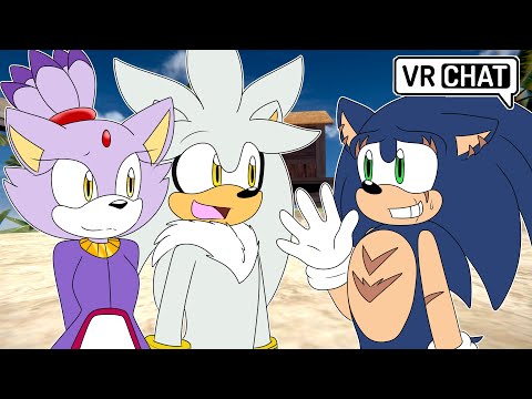 Multiverse Sonic Reunites With Silver And Blaze Vrchat Youtube