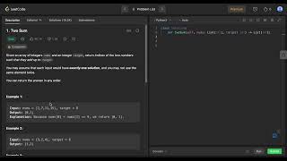 #1 LeetCode Two Sum - Array Problem - using python | Grind 169 - Tech interview handbook.