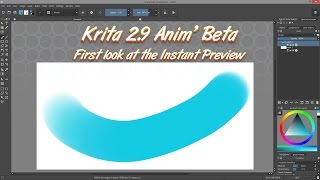 Overview of the Instant Preview beta in Krita 2.9