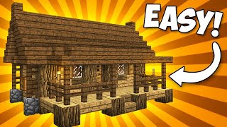 EASIEST Minecraft Starter House - How to Build a Minecraft Starter House