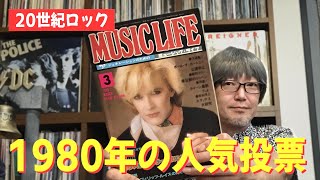 【タイムスリップ】ミュージックライフ1980年3月号の人気投票をチェックしてみた☆