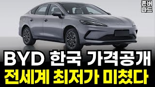 충격 중국 전기차 BYD 전세계 최저가로 한국 침공 그런데 소비자에겐 좋은 이유