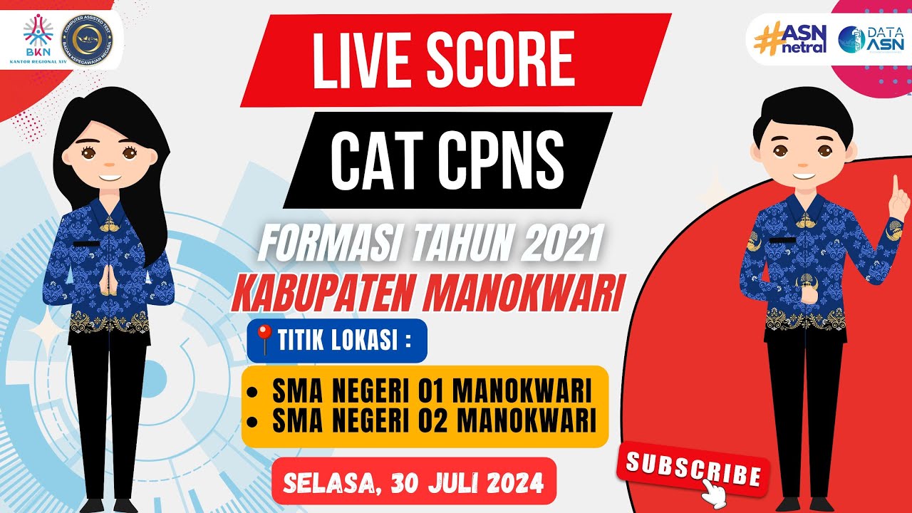 SESI 3 | 30 JULI 2024 | LIVE SCORE SKD SKB CAT CPNS FORMASI TAHUN 2021 ...