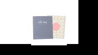 Peachly Minimalist Baby Memory Book for Girls Milestone Keepsake Journal | First Five Years Baby Gi