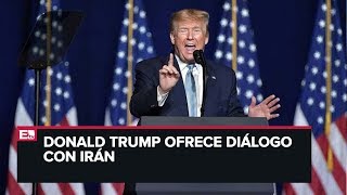 Lanza Donald Trump nueva advertencia a Irán