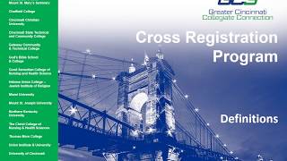 Cross Registration Definitions