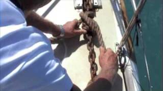 Snubber On Anchor by FreeSailTraining.com