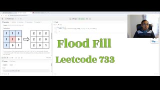 Flood Fill - Leetcode 733 - Depth First Search - Breadth First Search - Matrix - Java