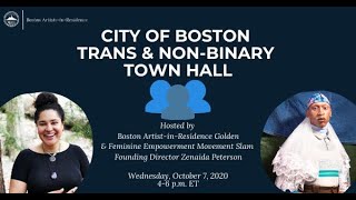 City of Boston Trans & Non-binary Town Hall