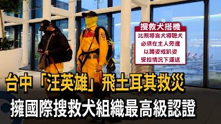 台中「汪英雄」擁國際搜救犬組織最高級認證　搭商務艙飛土耳其救災－民視新聞