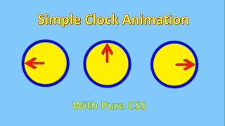 Clock Animation With Pure CSS | Simple CSS animation Tutorial