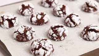 Chocolate Crinkle Cookie Recipe - Laura Vitale - Laura in the Kitchen Episode 75