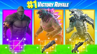 The *RANDOM* GODZILLA BOSS Challenge in Fortnite!!