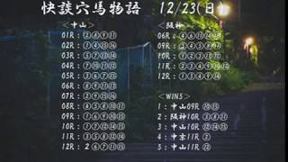 【快談穴馬物語】JRA 12月23日の競馬予想