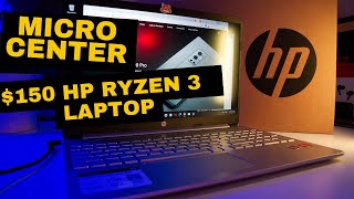 NJ Micro Center $150 HP Ryzen 3 Laptop First Impressions! HP 15-ef1082nr