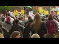 Pro-Palestine encampment protest at George Washington University