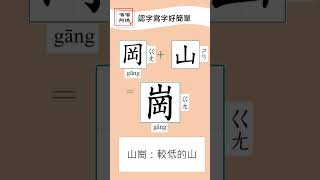 學中文字好簡單gāng【岡、崗、鋼】｜喀喀阿瑪