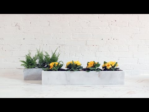 How to cut stone tiles and make marble planters How to cut stone tiles and make marble planters