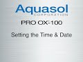 oxygen purge monitor for welding pro ox100 — setting the time and date