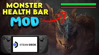 Monster Hunter MOD Steam Deck | HunterPie v2 Monster Health Bar MHW \u0026 MHR #steamdeck #mhw #mhrise