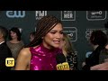 zendaya reacts to defying people s expectations with euphoria role critics choice awards 2020