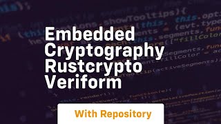 Embedded cryptography rustcrypto veriform