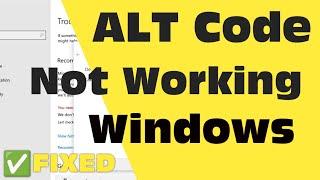 How to Fix Alt Codes Not Working on Windows 11 / 10