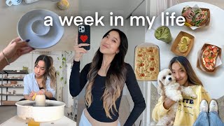 week in my life ✨ baking bread, exciting new pottery, \u0026 grwm for date night!