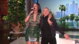 Rihanna Covers Bon Jovi's 'Livin On A Prayer' Live At Ellen DeGeneres 2016 - HD