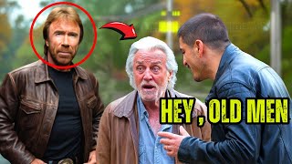 Thugs Harass A 91 Year Old Veteran, Unaware Chuck Norris Was Watching Everything